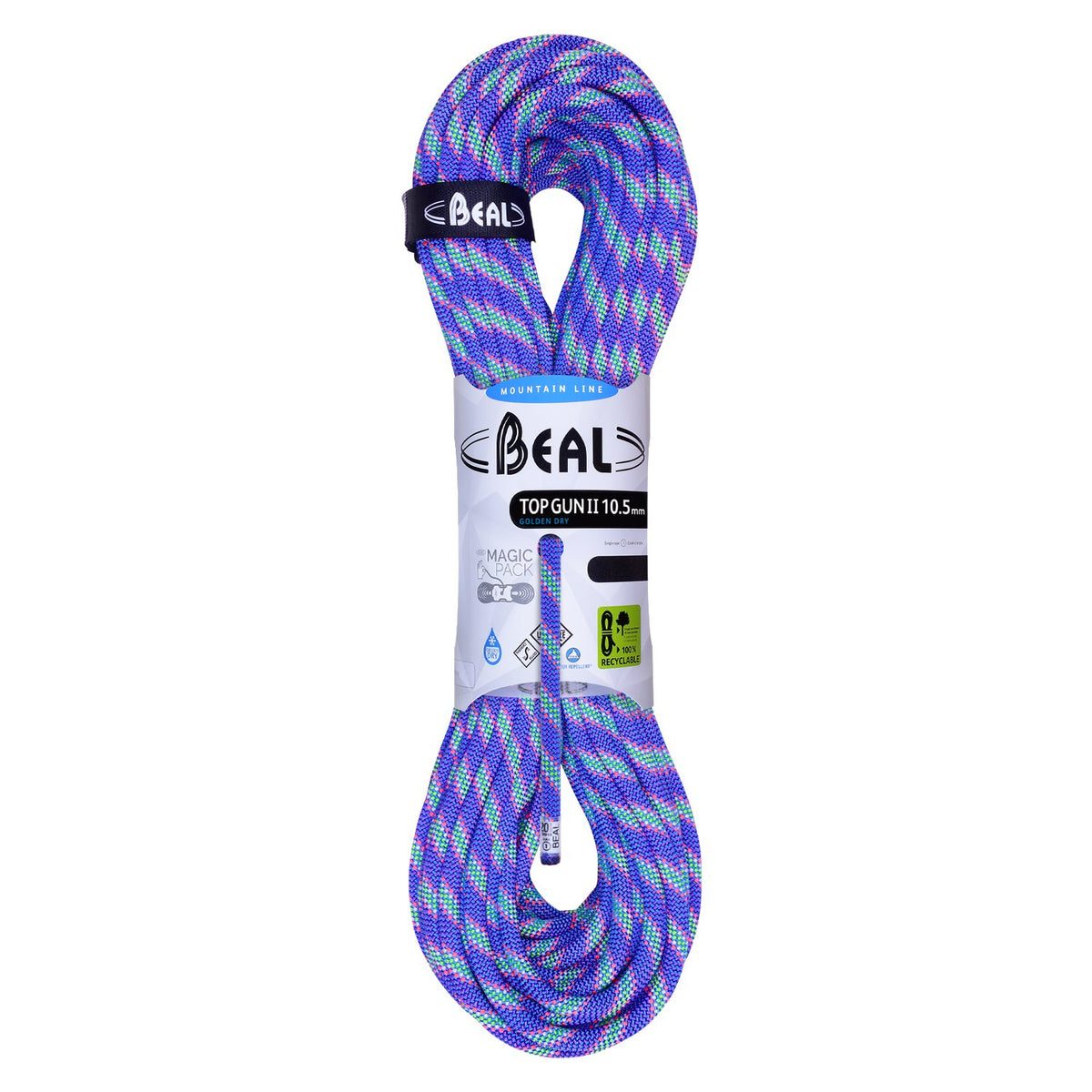 BEAL - Top Gun 10.5mm Climbing Rope 70m Blue