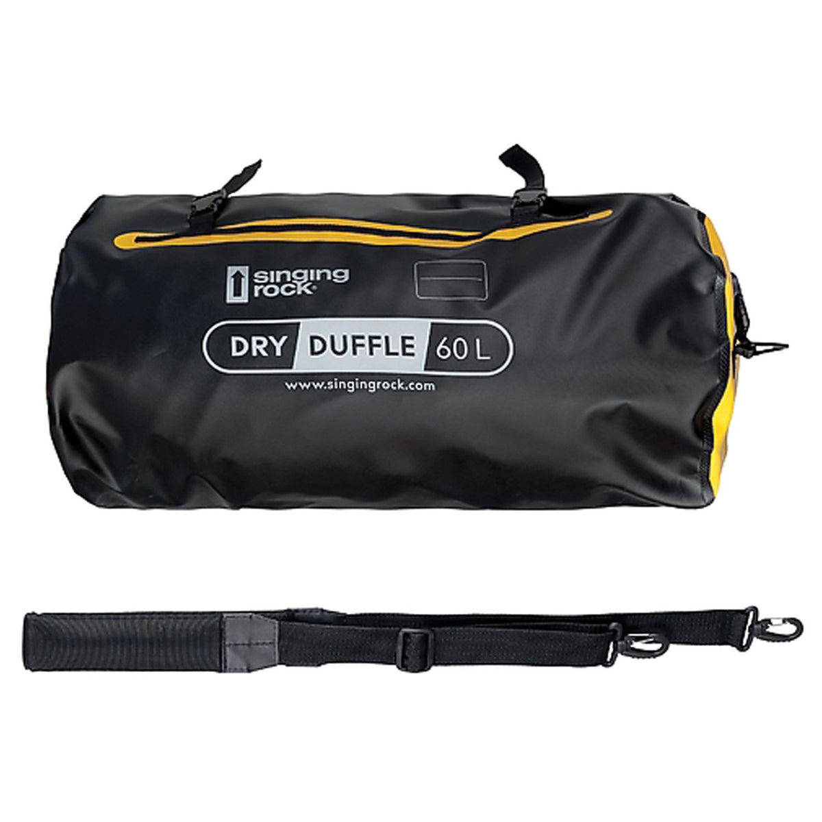 SINGING ROCK - Dry Duffle 60L Black/Yellow — view 4