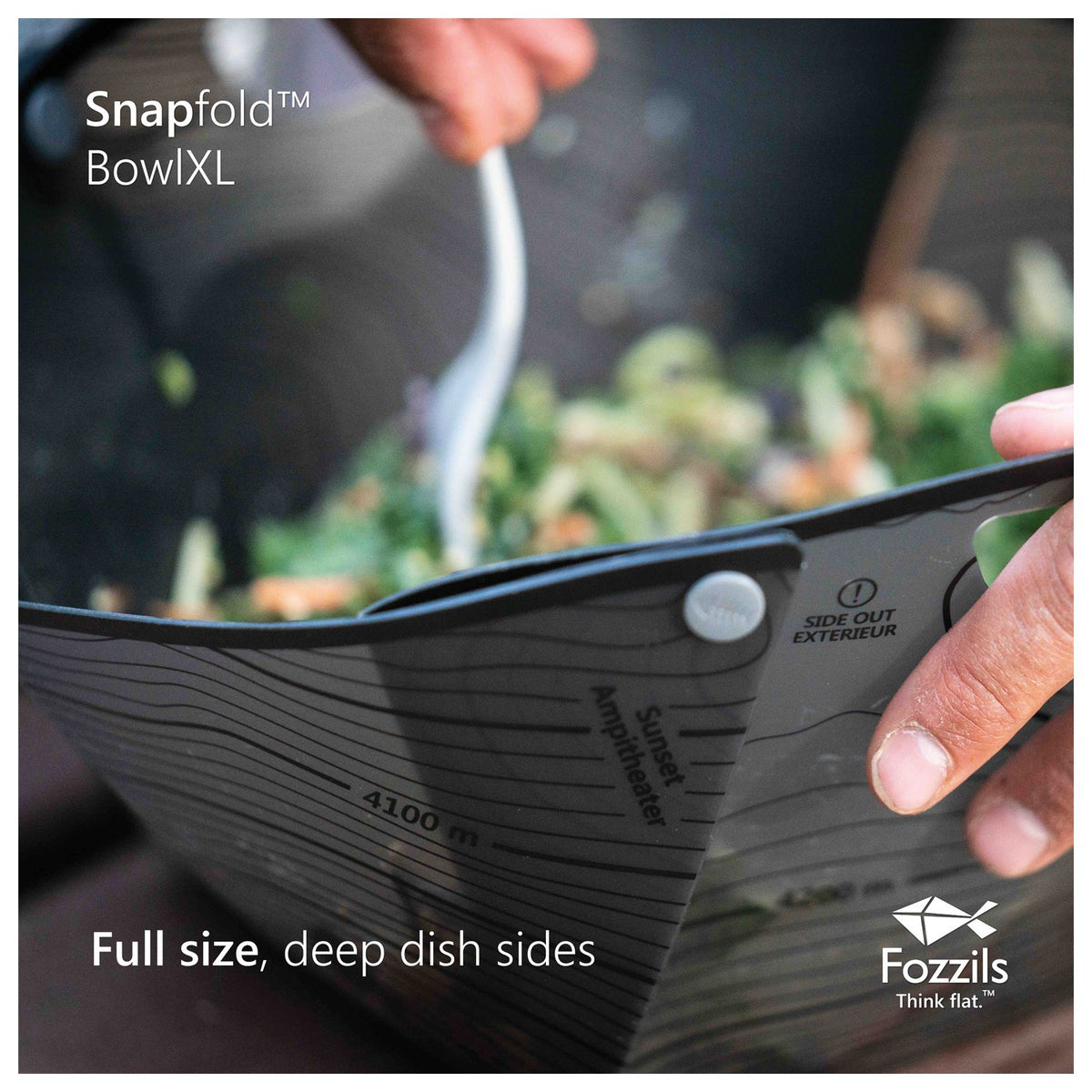 FOZZILS - Snapfold Bowl XL Grey — view 3