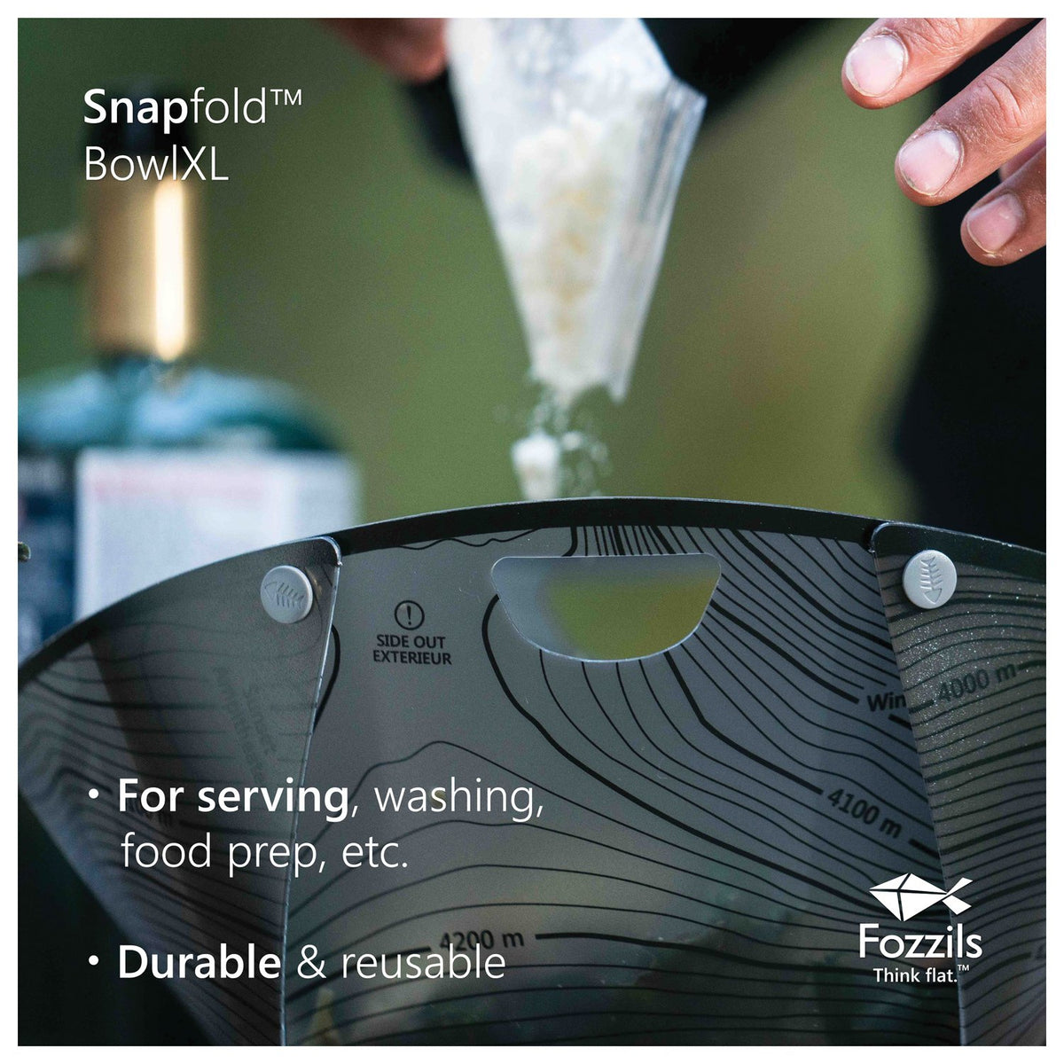 FOZZILS - Snapfold Bowl XL Grey — view 4