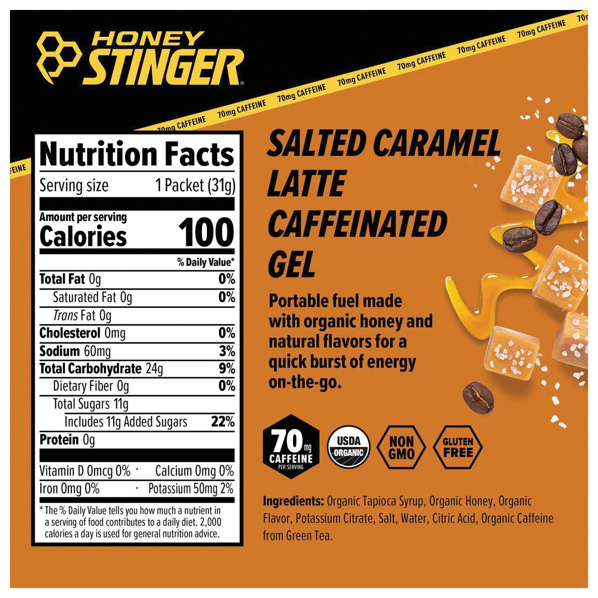 Honey Stinger - Energy Gel Salted Caramel Latte — view 2