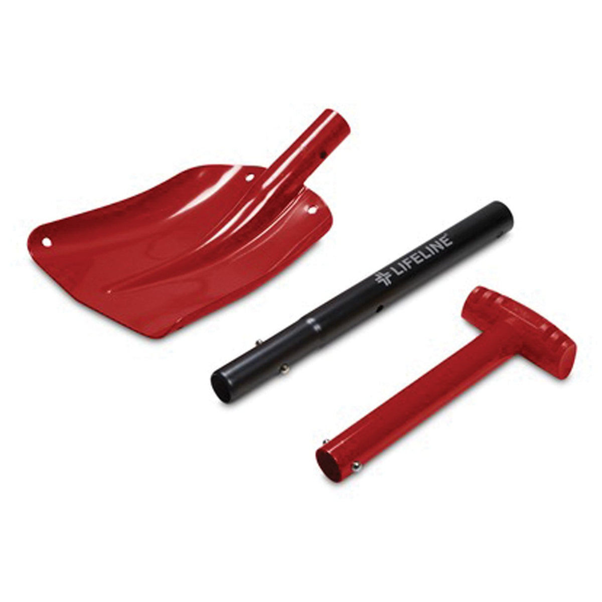LIFELINE - Aluminum Utility Collapsing Shovel - Red