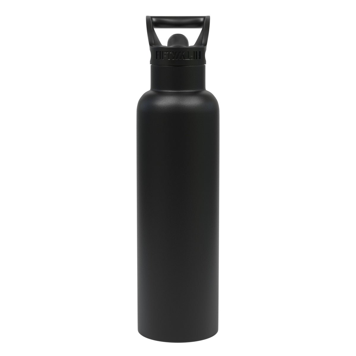 FIFTY/FIFTY - 21oz Vacuum Insulated Bottle with Straw Cap - Black