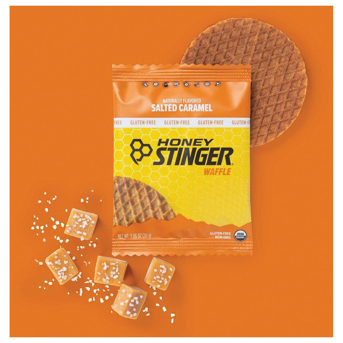Honey Stinger - Gluten-Free Salted Caramel Waffle (12-Pack) — view 3