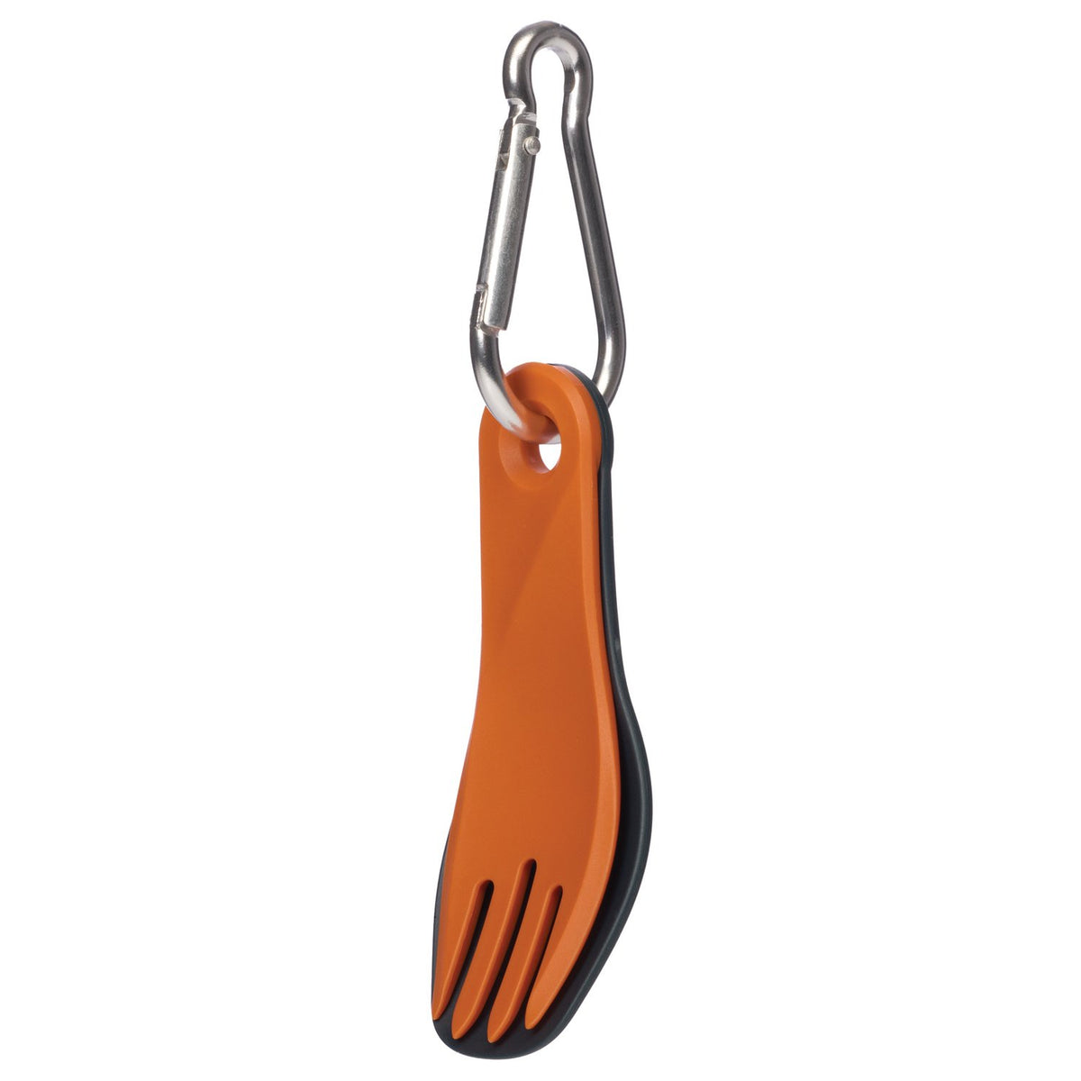 HUMANGEAR - GoBites Bio Spin Fork and Spoon - Gray/Orange