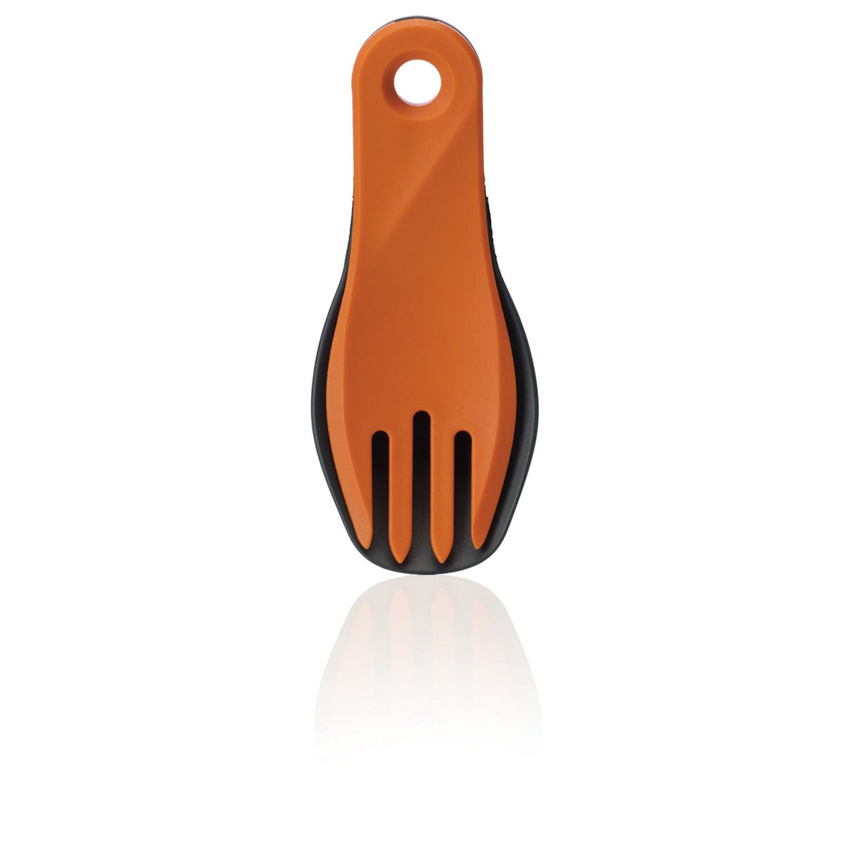 HUMANGEAR - GoBites Bio Spin Fork and Spoon - Gray/Orange