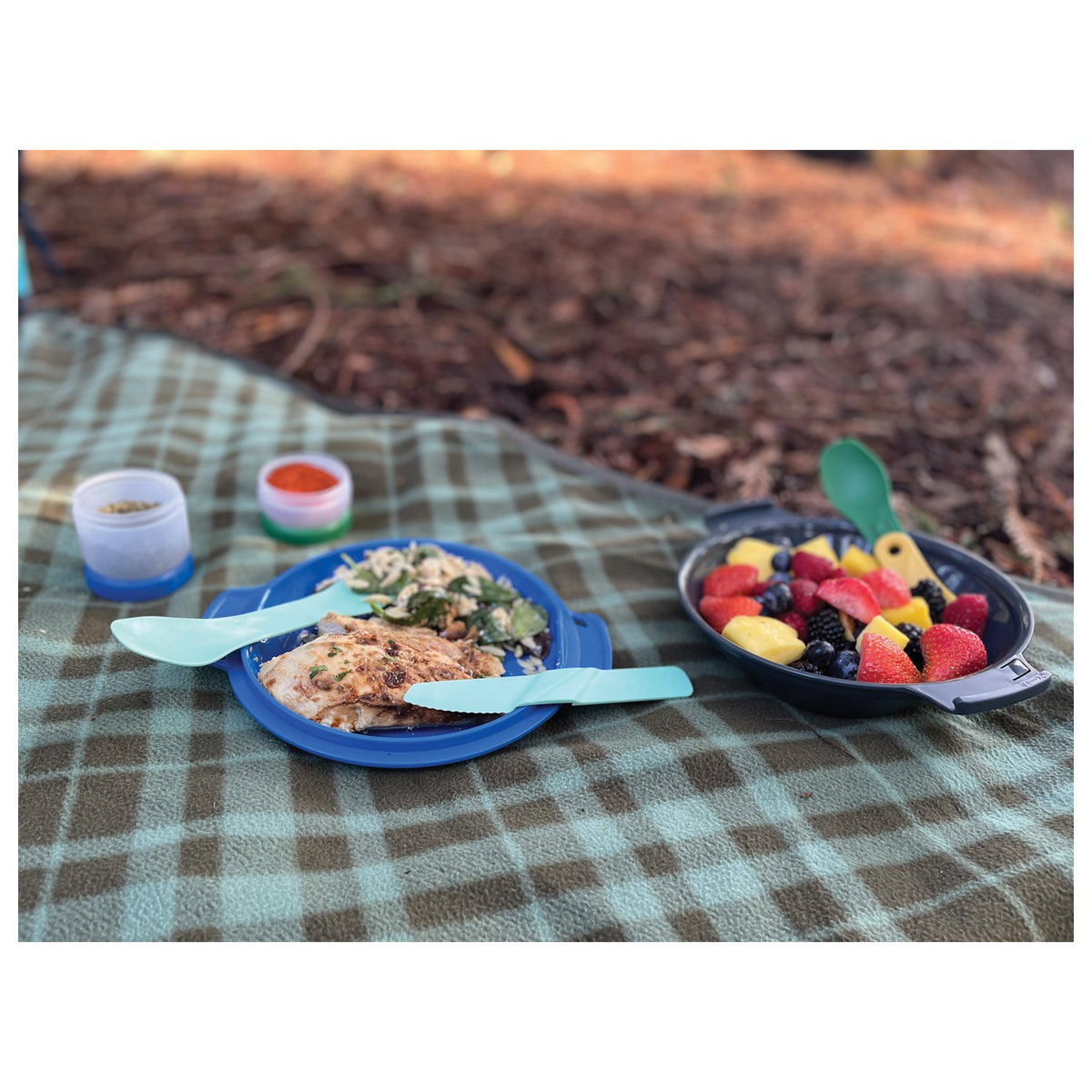 HUMANGEAR - GoKit+ Light Charcoal/Blue Mess Kit