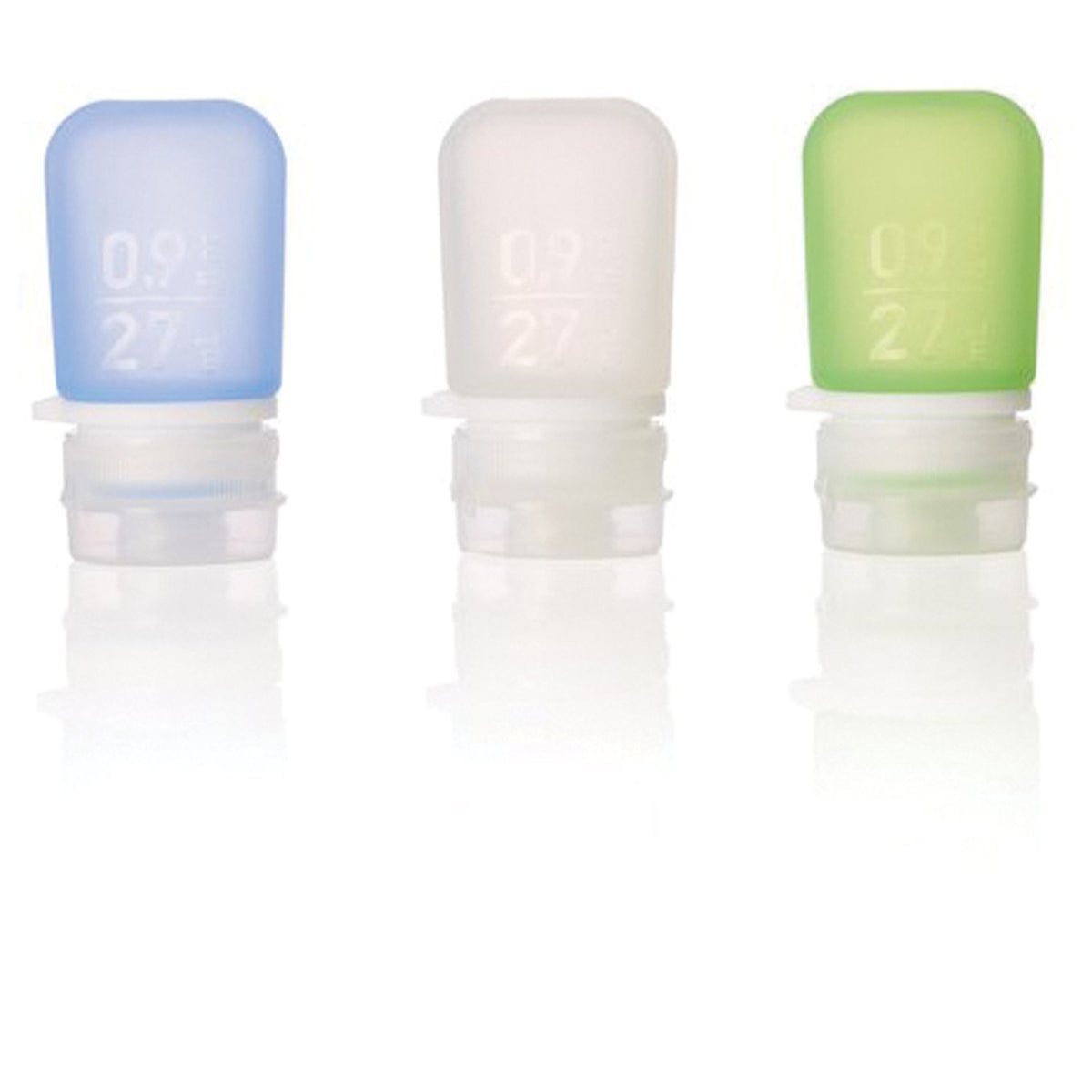 HUMANGEAR - GoToob 3-Pack Mini Travel Tubes - CLR/GRN/BL