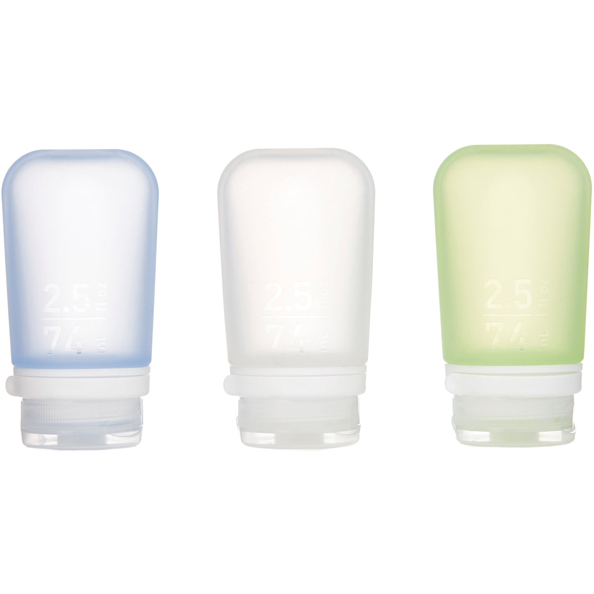 HUMANGEAR - GoToob+ 3-Pack Medium - Clear/Green/Blue