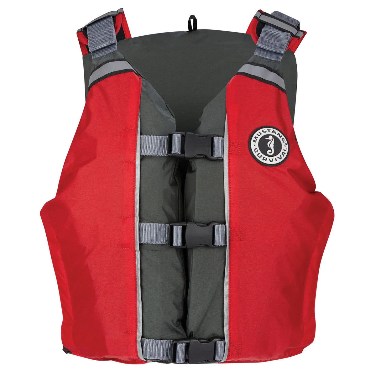 MUSTANG SURVIVAL - APF Foam Vest Red-Grey — view 2
