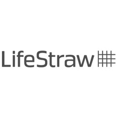 LifeStraw logo, essential brand for water filtration in outdoor survival and emergency preparedness