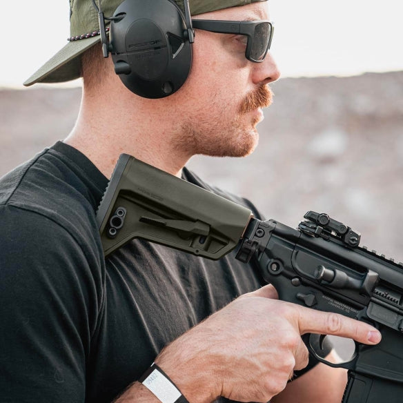 Magpul - MOE® SL-M Carbine Stock, Fits Mil-Spec Buffer Tubes, Matte Finish