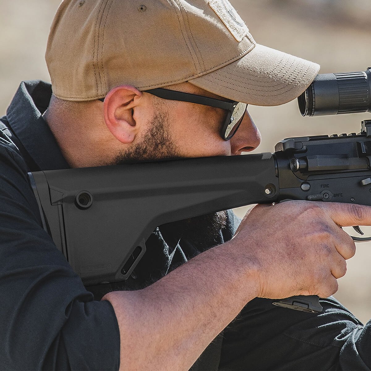 Magpul - MOE Rifle Stock Superior Shooting Experience - Black