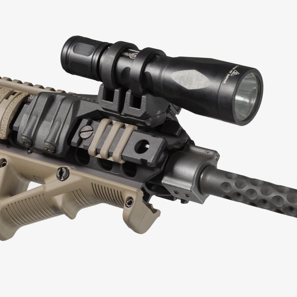 Magpul - Rail Light Mount Left or Right Tactical Accessory - Black - Left