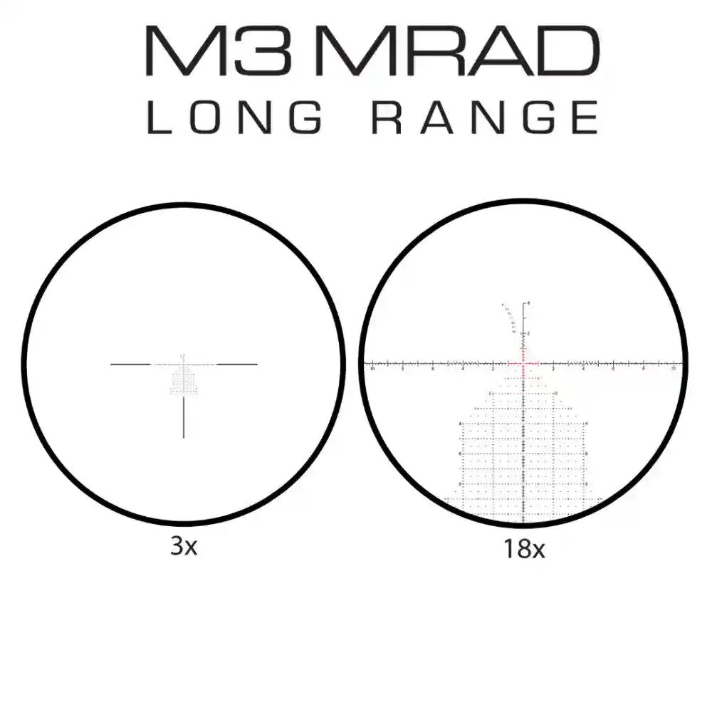 Meprolight - MVO 3-18X44 FFP Rifle Scope, M3 MRAD Reticle
