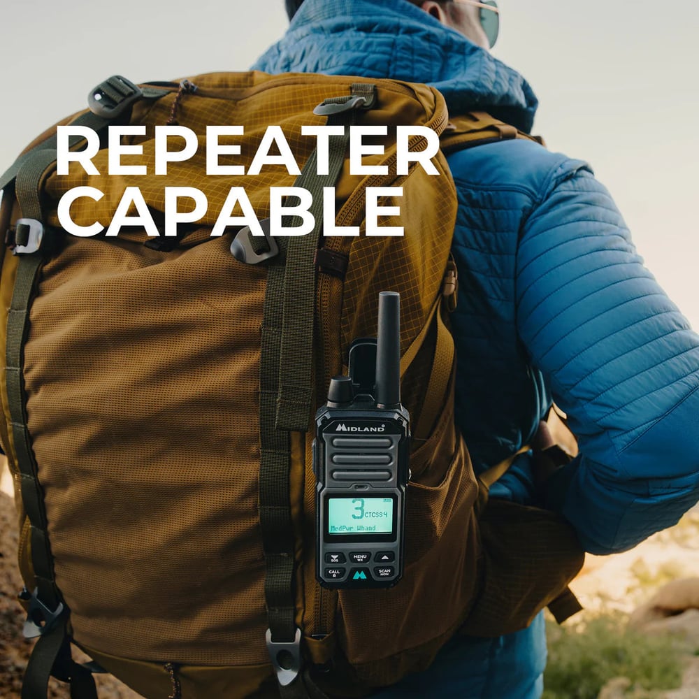 Midland – GXT67 PRO GMRS 5-Watt Waterproof Two-Way Radio