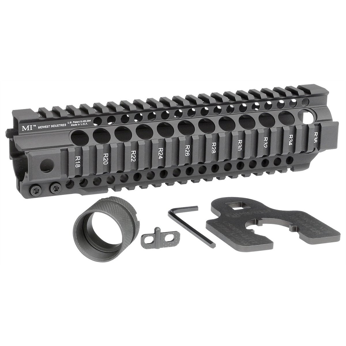 Midwest Industries - Combat Rail T-Series Free Float Handguard 9.50" — view 2
