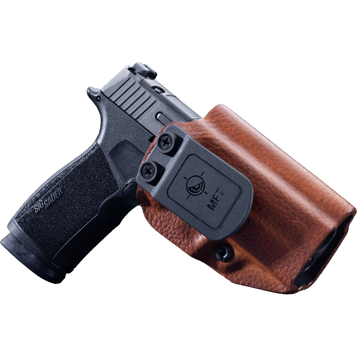 Mission First Tactical - Sig Sauer P365-XMACRO Brown Leather Hybrid — view 2