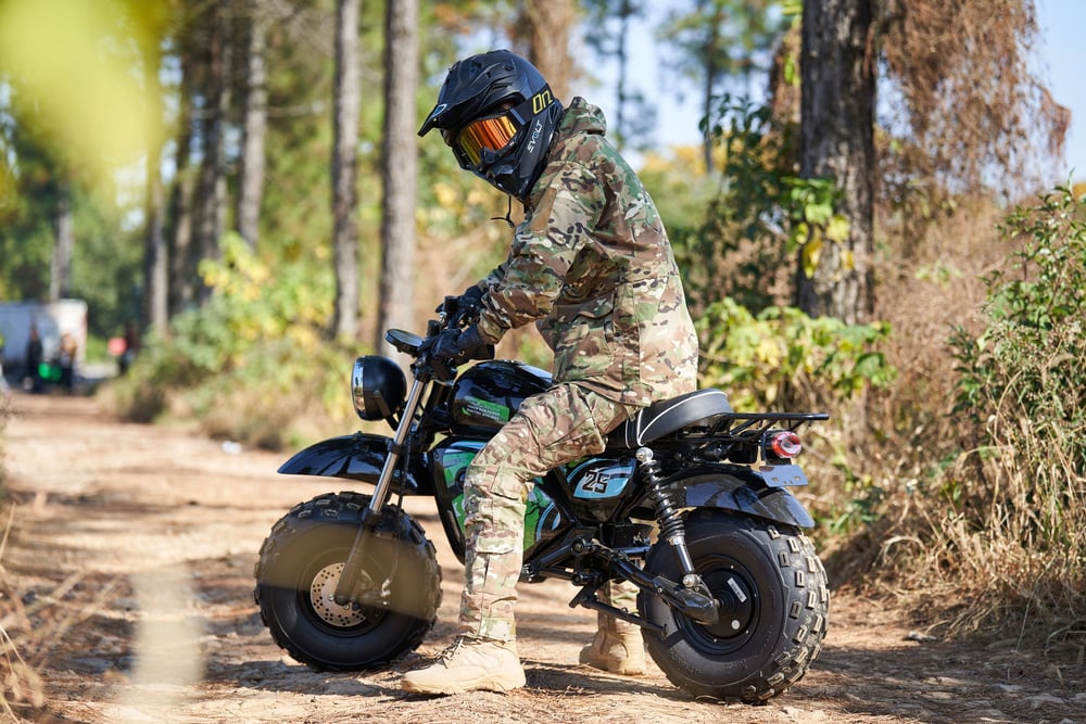 MotoTec 60v 1500w Electric Powered Mini Bike - Lithium Black