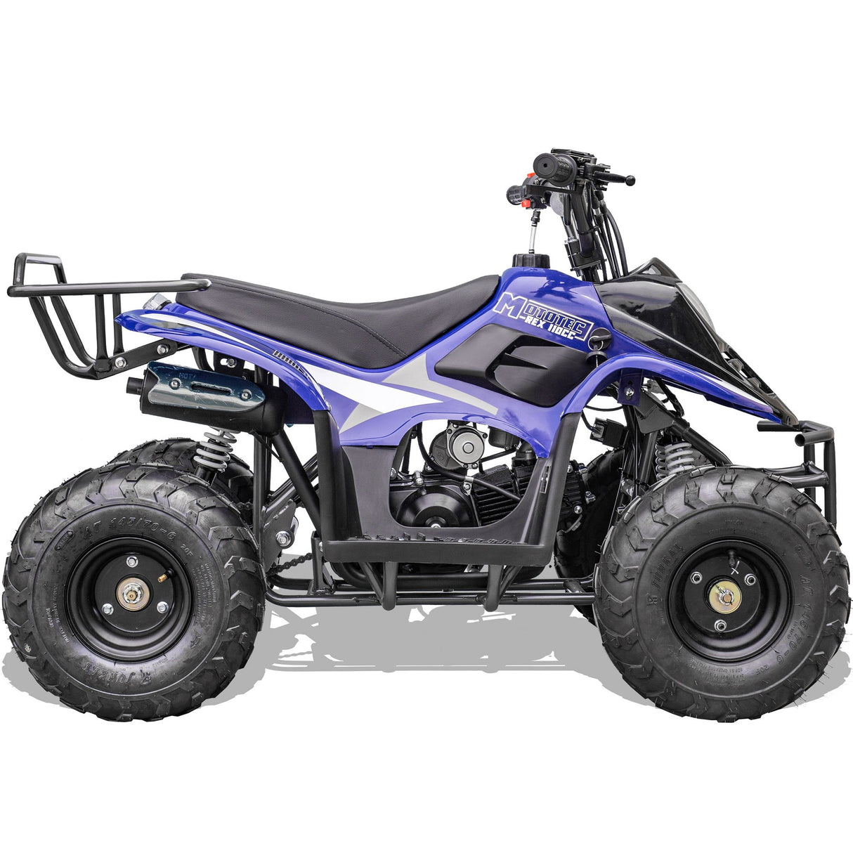 MotoTec Rex 110cc 4-Stroke Kids Gas ATV - Blue