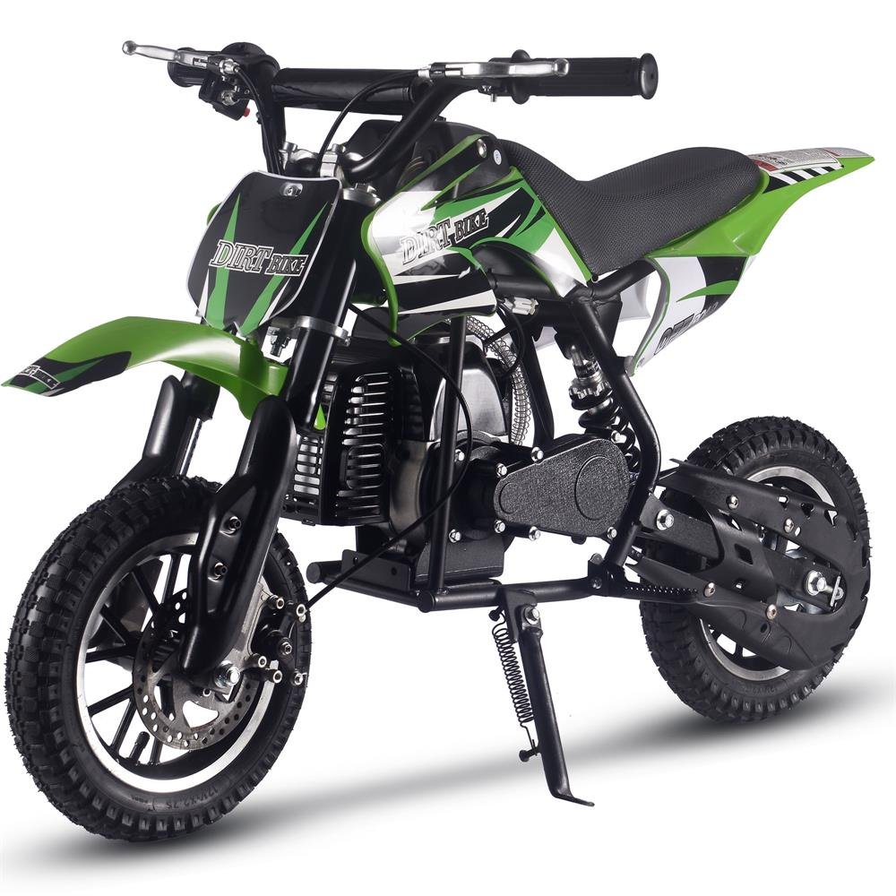 MotoTec Alien 50cc 2-Stroke Kids Gas Dirt Bike - Green