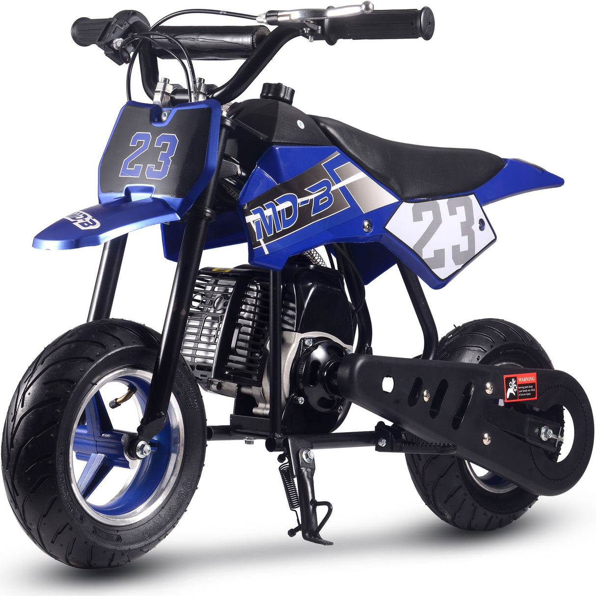 MotoTec Supermoto 50cc 2-Stroke Kids Dirt Bike - Blue