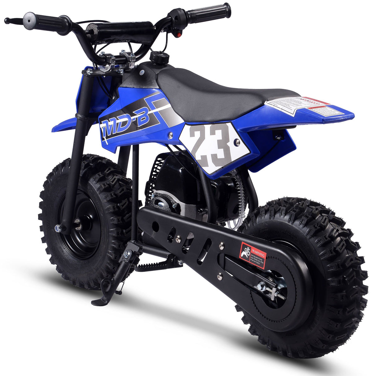 MotoTec Supermoto 50cc 2-Stroke Kids Dirt Bike - Blue