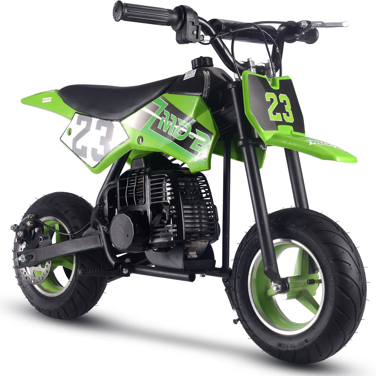 MotoTec Supermoto 50cc 2-Stroke Kids Dirt Bike - Green