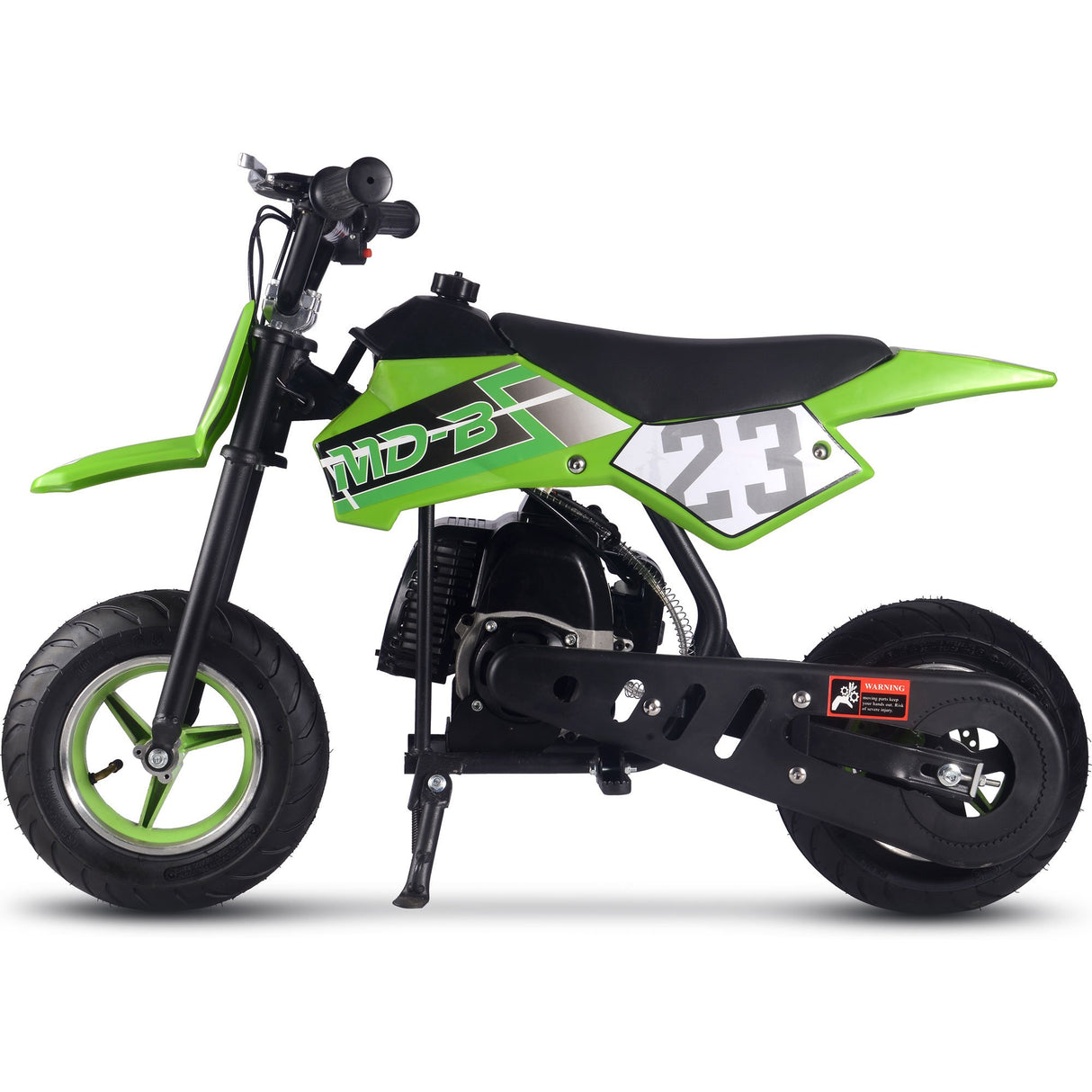 MotoTec Supermoto 50cc 2-Stroke Kids Dirt Bike - Green