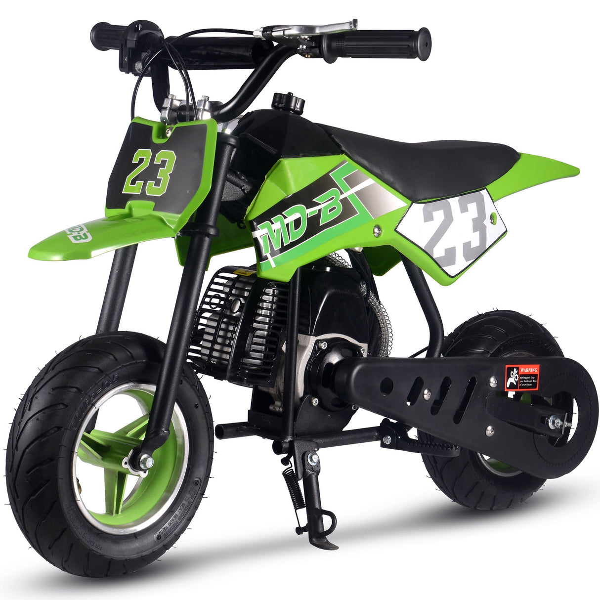 MotoTec Supermoto 50cc 2-Stroke Kids Dirt Bike - Green