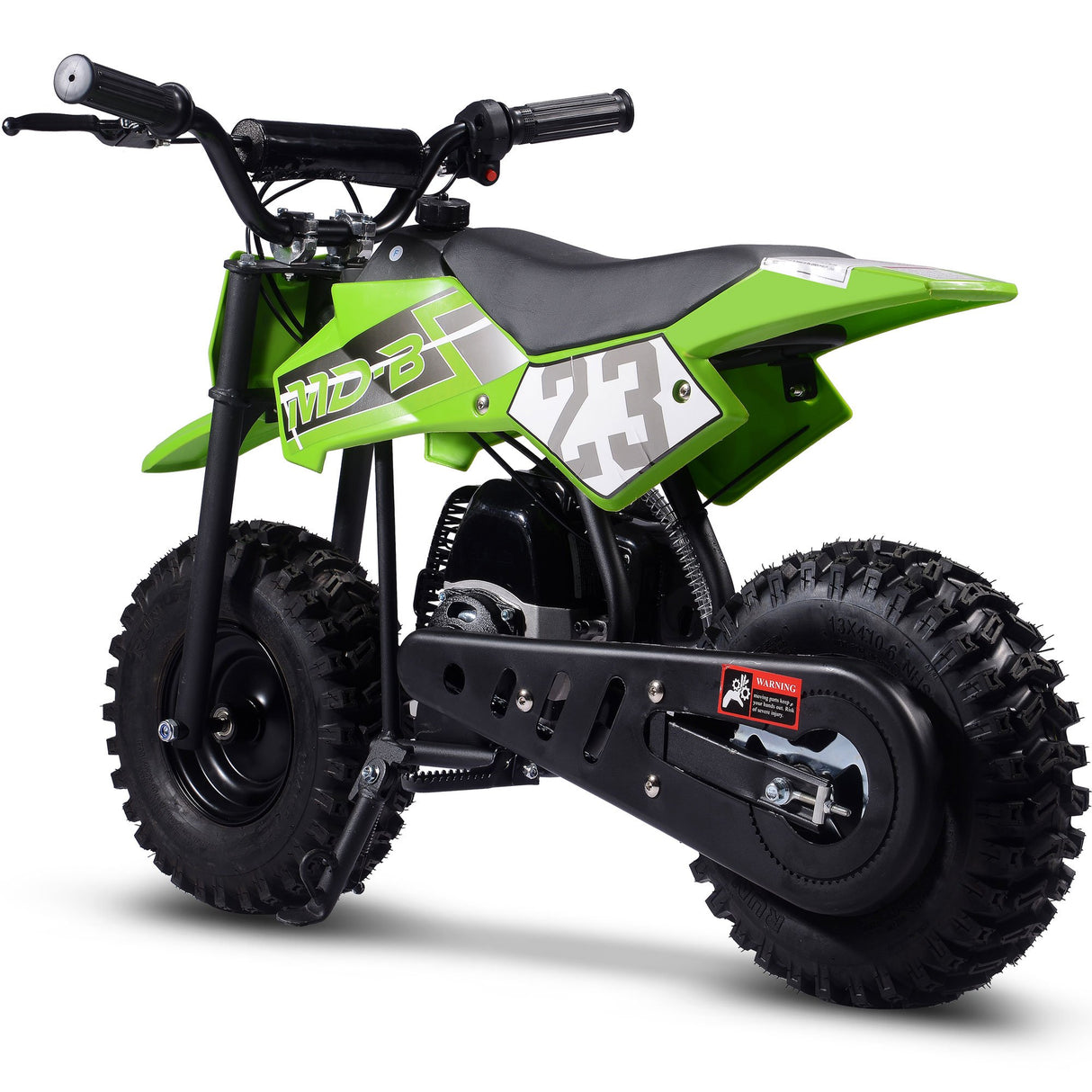 MotoTec Supermoto 50cc 2-Stroke Kids Dirt Bike - Green
