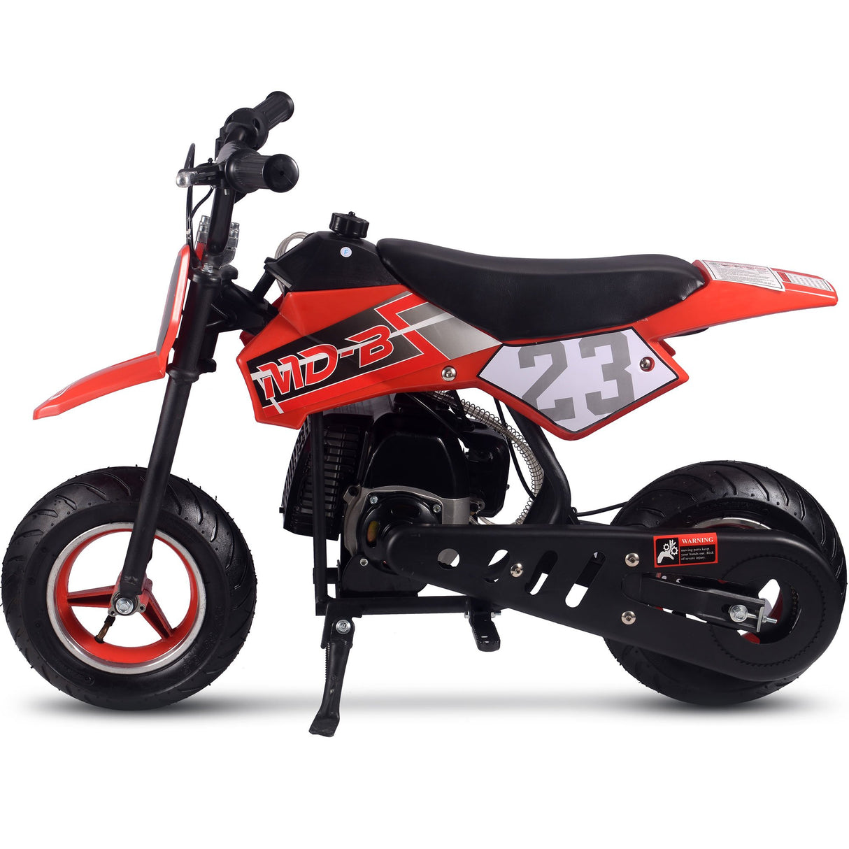 MotoTec Supermoto 50cc 2-Stroke Kids Dirt Bike - Red