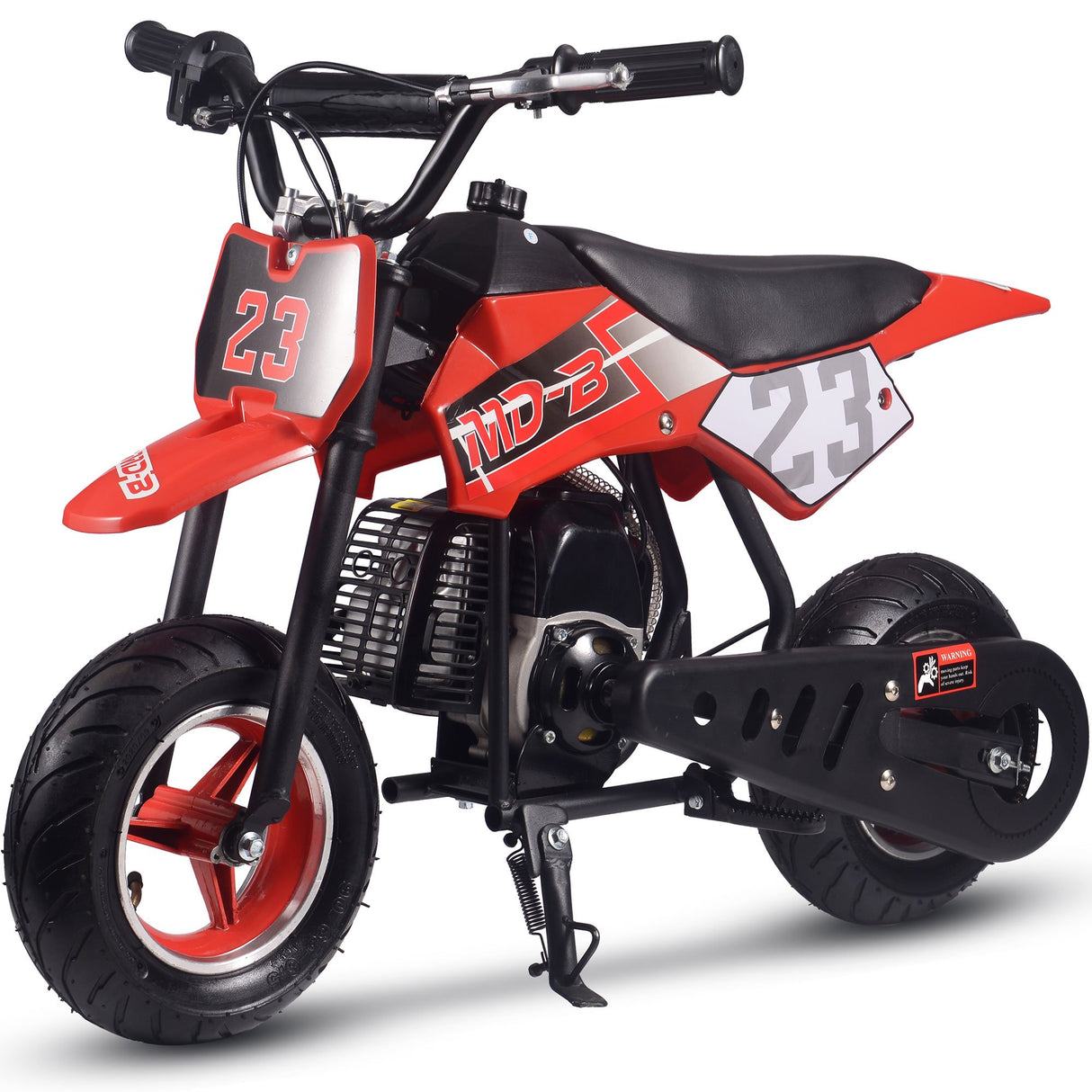 MotoTec Supermoto 50cc 2-Stroke Kids Dirt Bike - Red