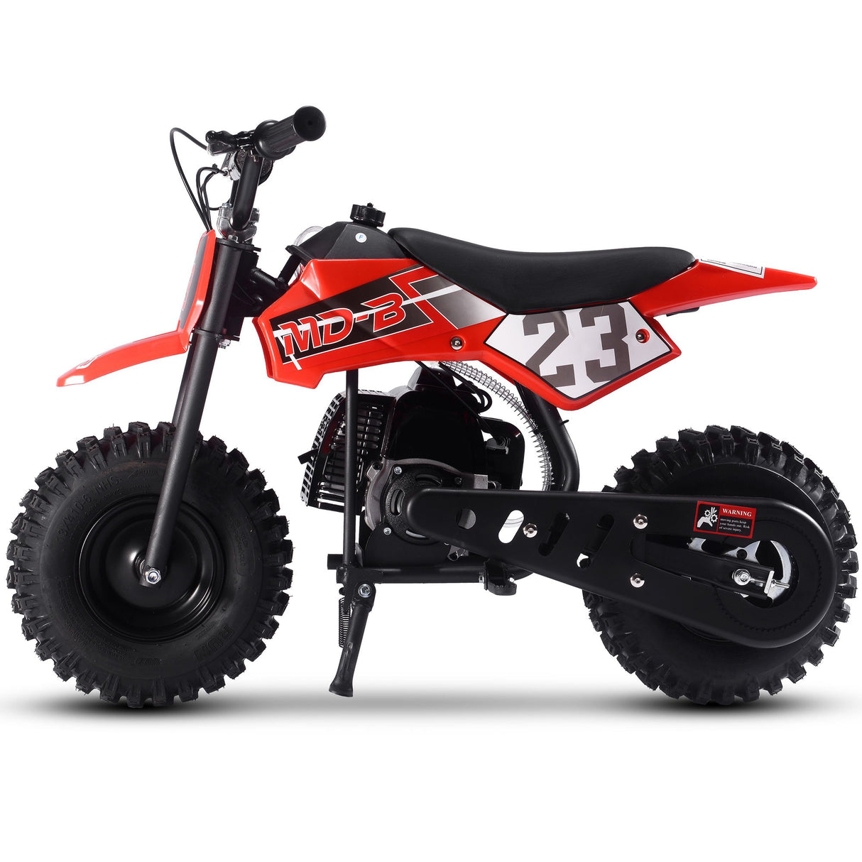 MotoTec Supermoto 50cc 2-Stroke Kids Dirt Bike - Red