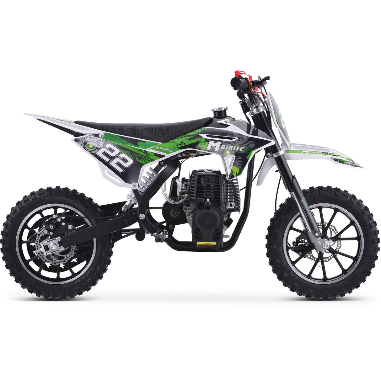 MotoTec Demon 40cc 4-Stroke Kids Gas Dirt Bike - Green