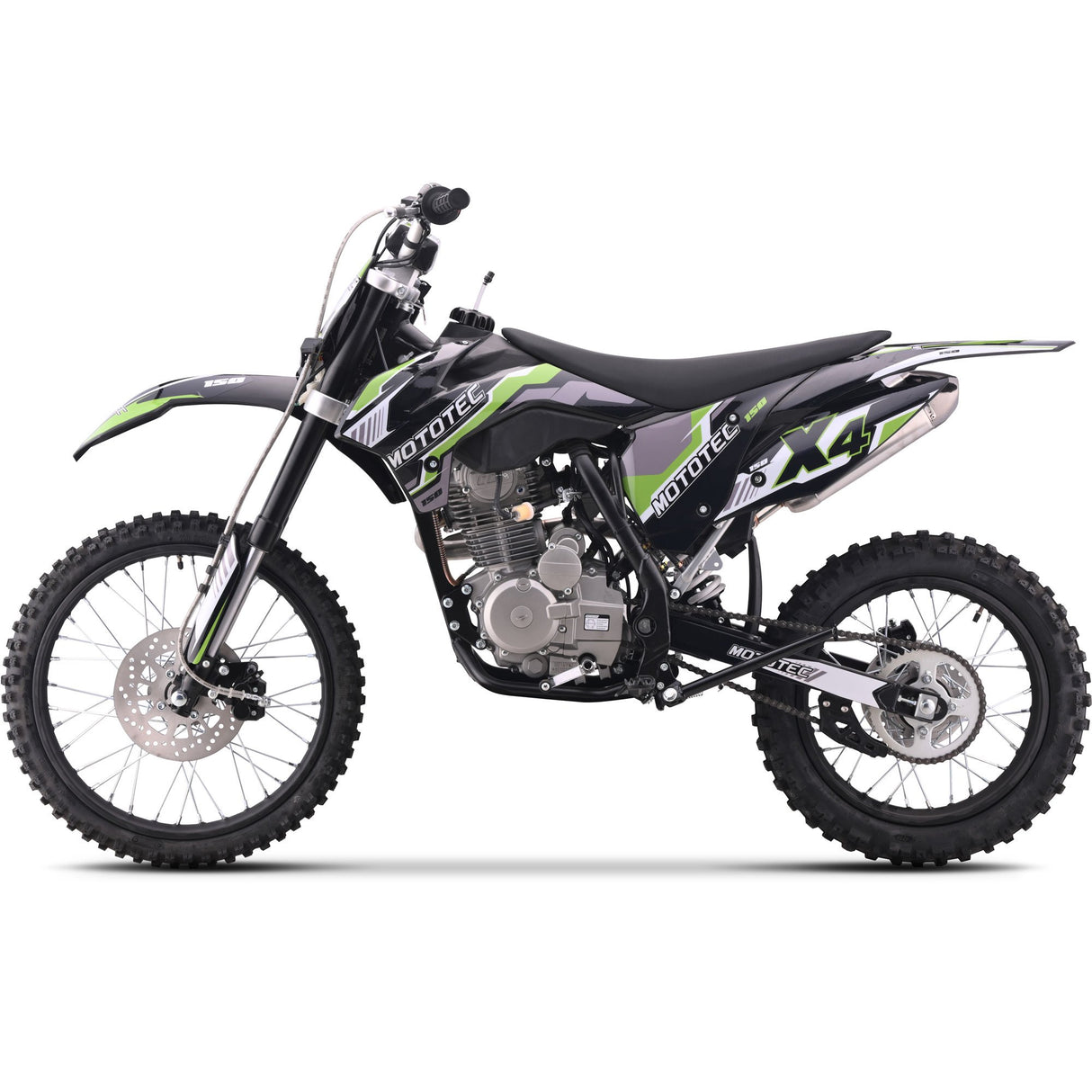 MotoTec X4 150cc 4-Stroke Gas Dirt Bike