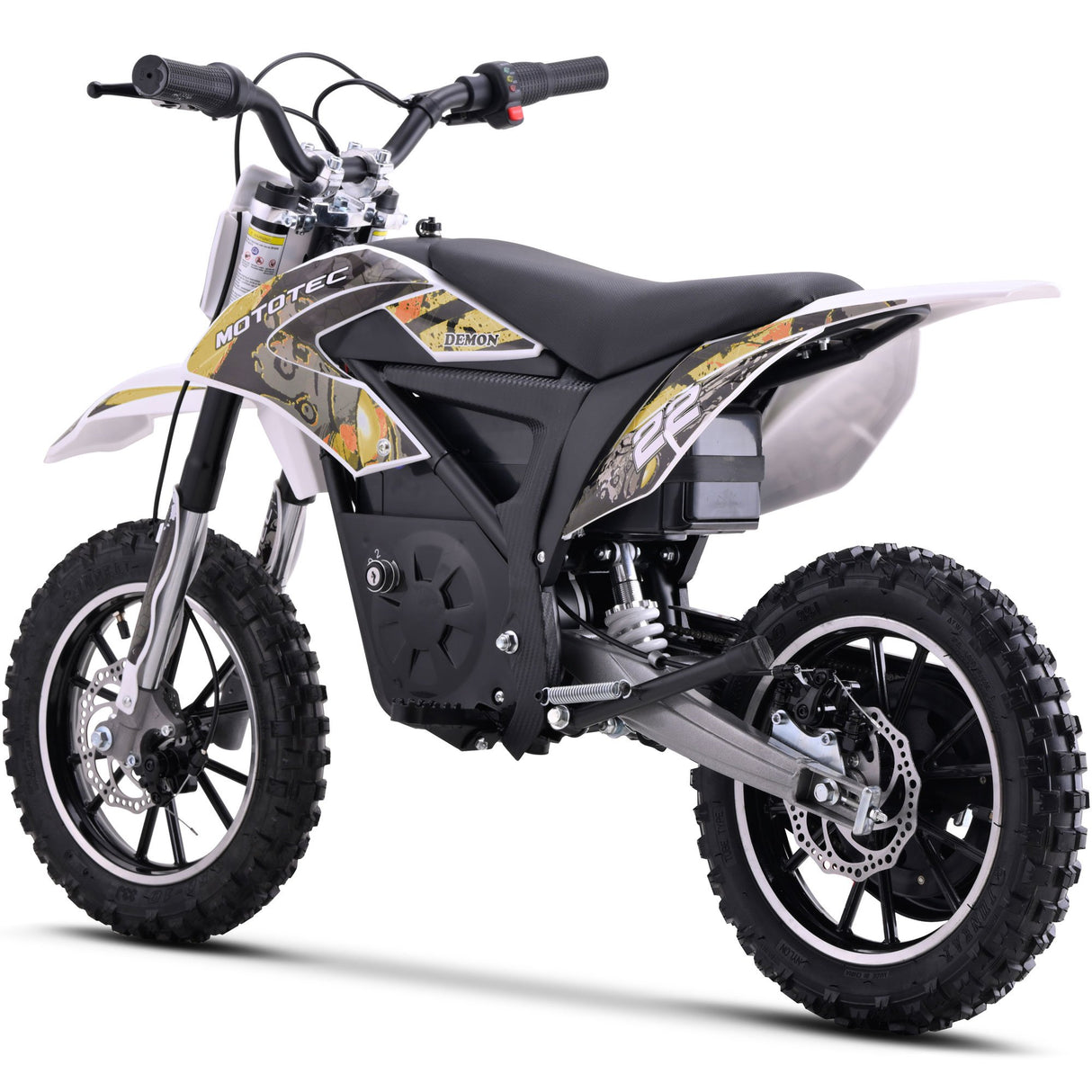 MotoTec 36v 790w Demon Electric Dirt Bike Lithium - Orange