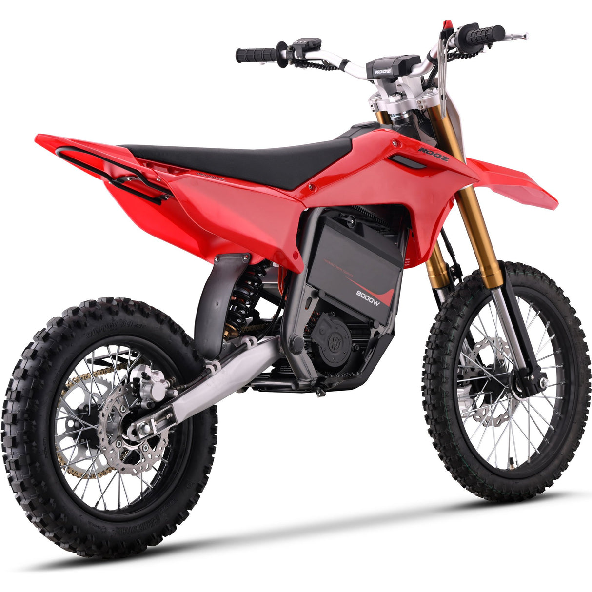 MotoTec 72v 8000w Pro Electric Dirt Bike 17/14 Lithium - Red