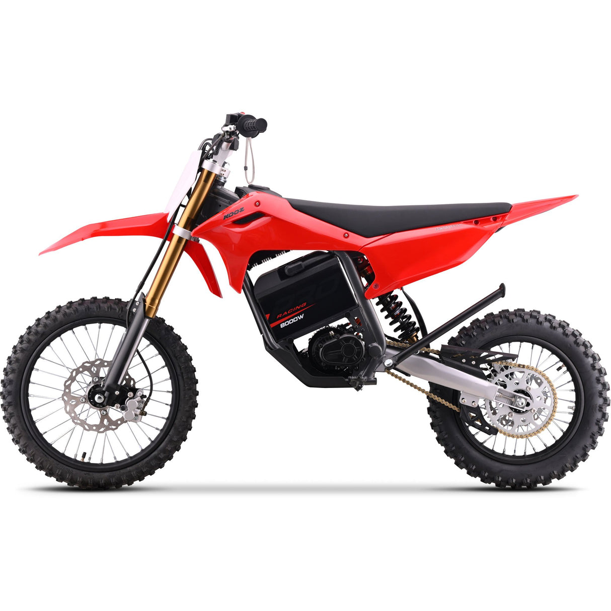 MotoTec 72v 8000w Pro Electric Dirt Bike 17/14 Lithium - Red