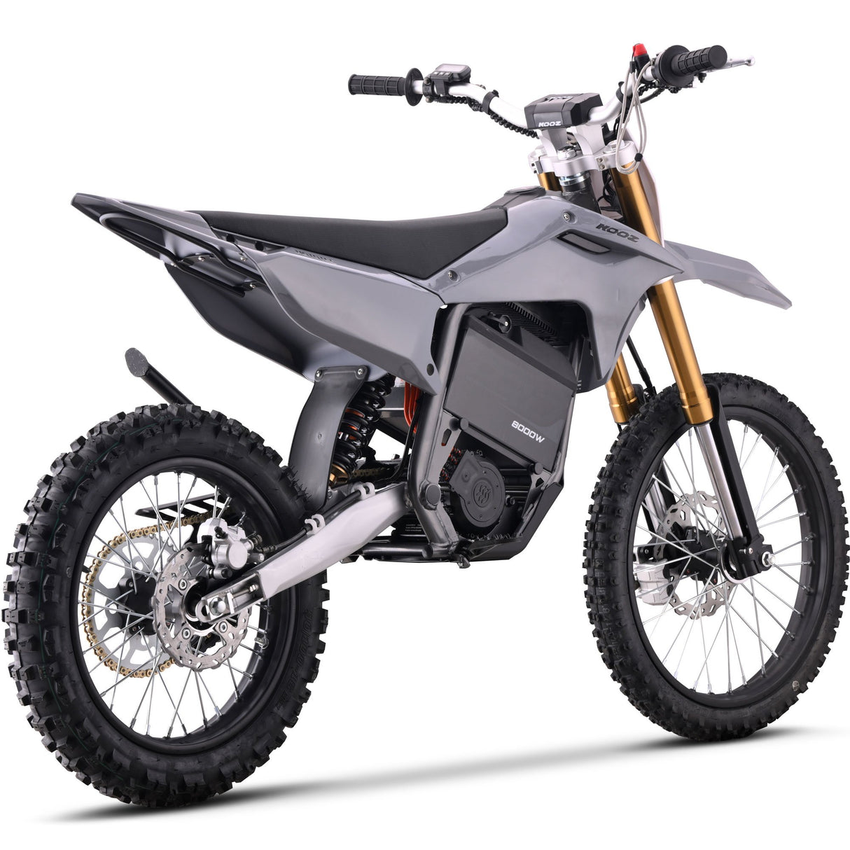 MotoTec 72v 8000w Pro Electric Dirt Bike 19/16 Lithium - Grey