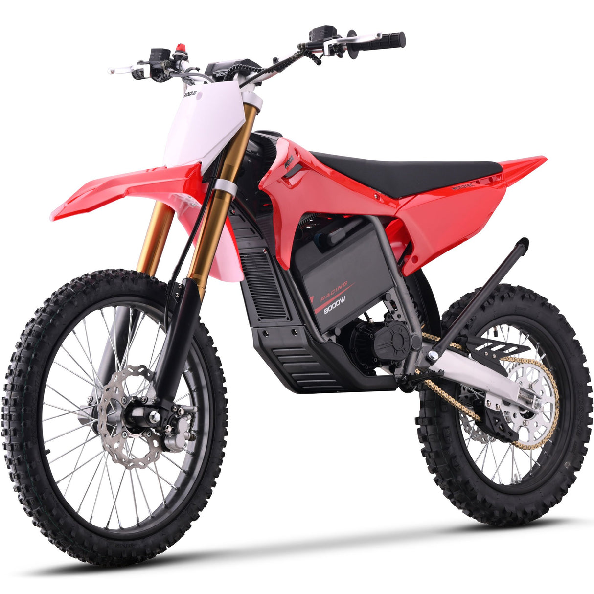 MotoTec 72v 8000w Pro Electric Dirt Bike 19/16 Lithium - Red