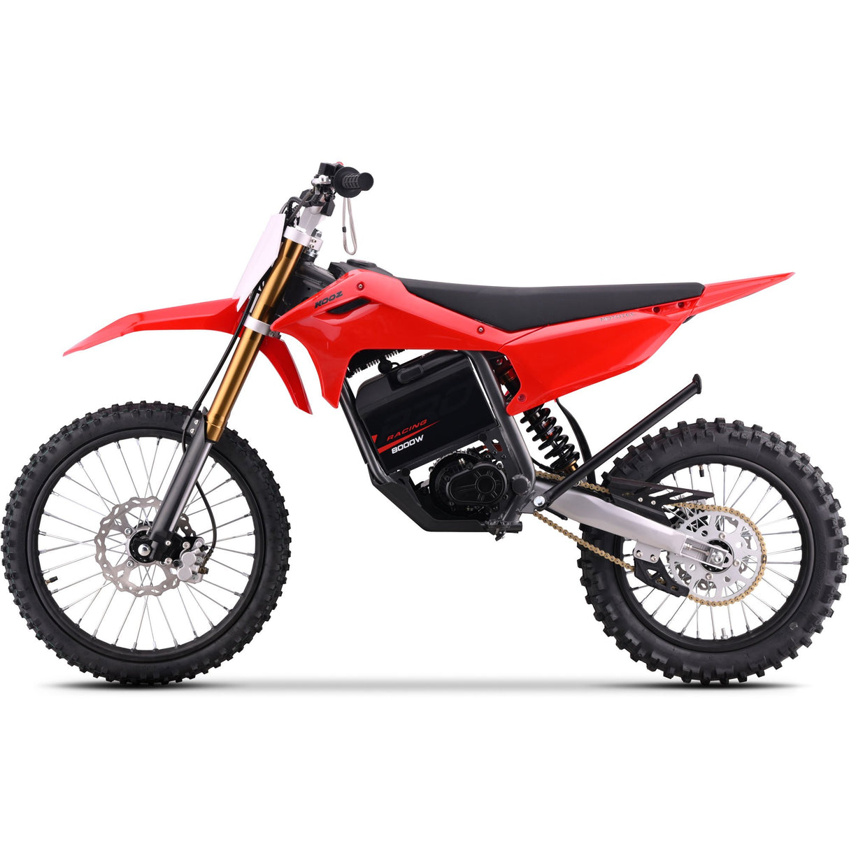 MotoTec 72v 8000w Pro Electric Dirt Bike 19/16 Lithium - Red