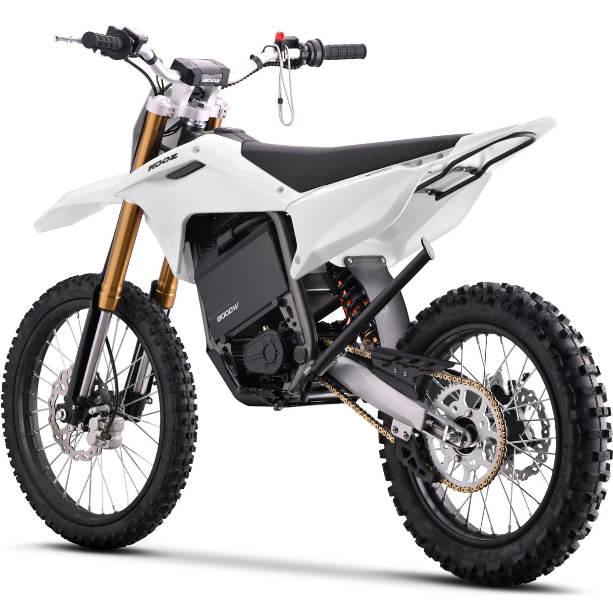 MotoTec 72v 8000w Pro Electric Dirt Bike 19/16 Lithium - White