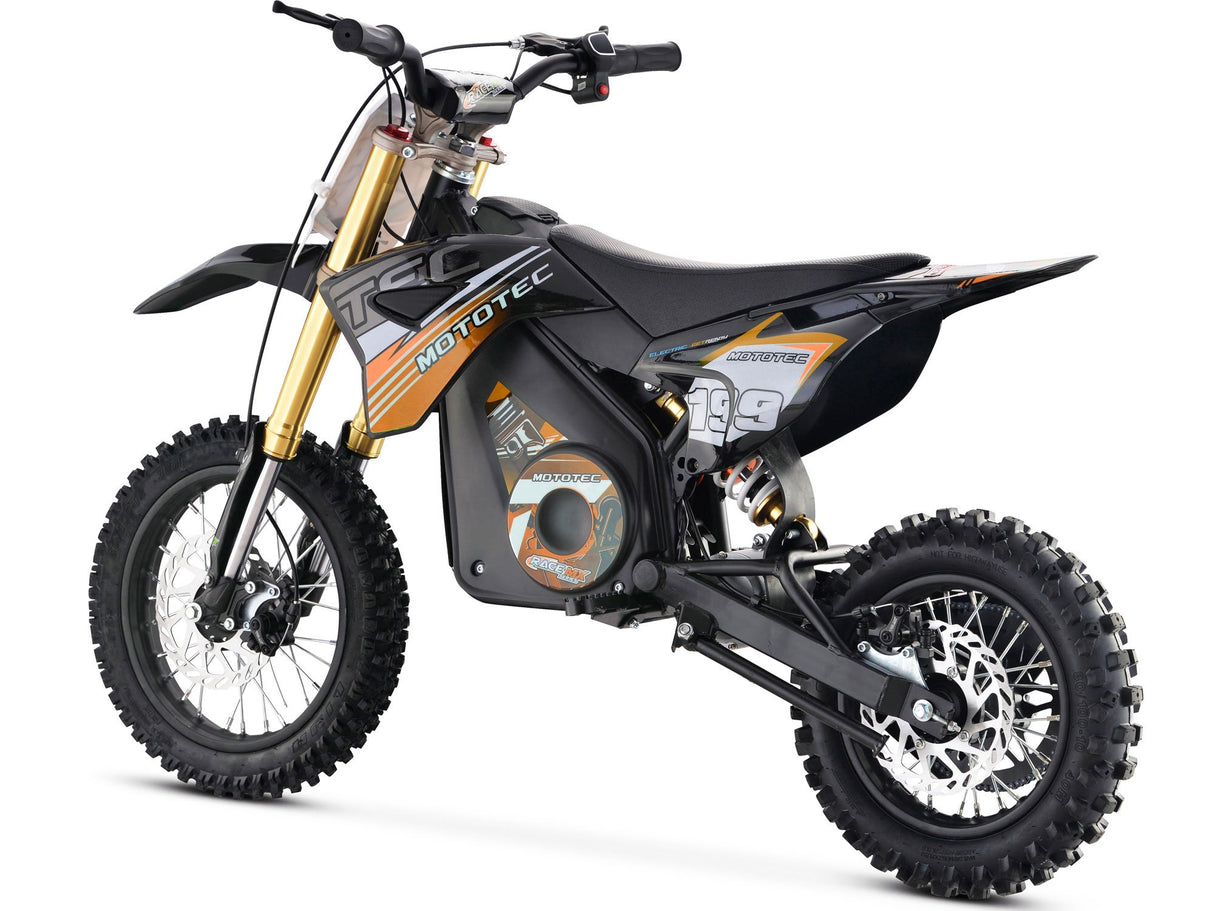 MotoTec 36v 1200w Pro Electric Dirt Bike Lithium - Orange