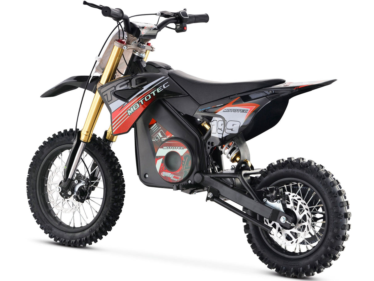 MotoTec 36v 1200w Pro Electric Dirt Bike Lithium - Red