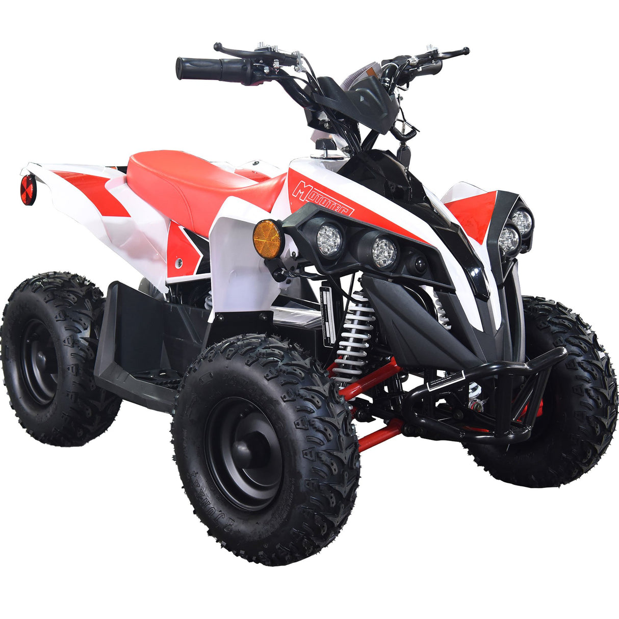 MotoTec - E-Bully 36v 1000w ATV Electric Kids Off-Road Vehicle - White