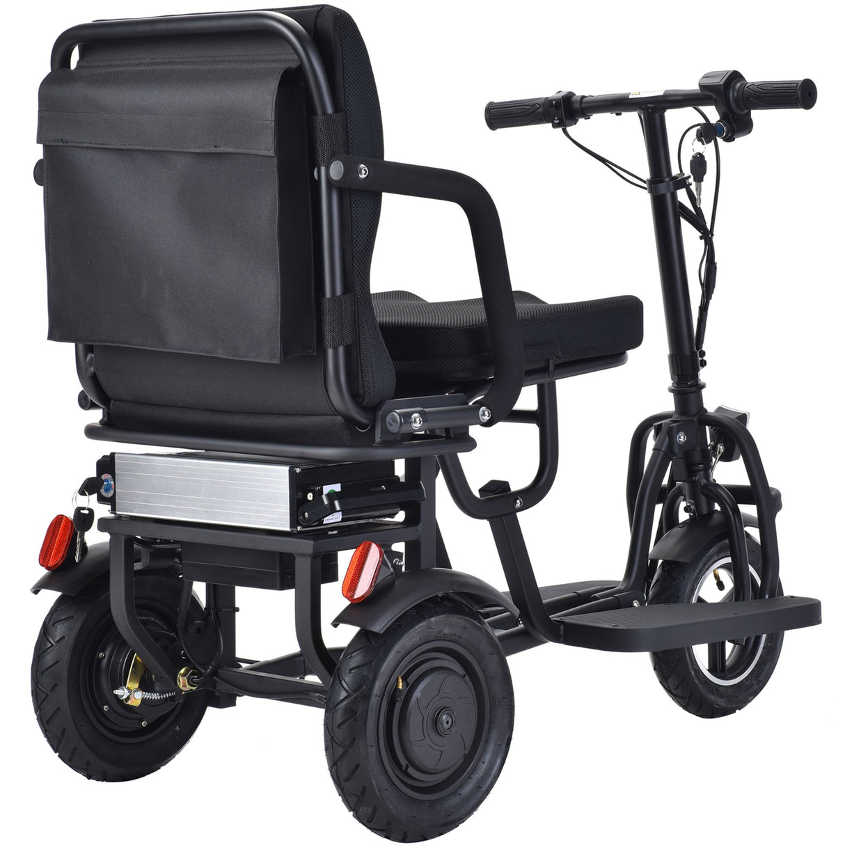 MotoTec Folding Mobility Electric Trike 48v 700w Dual Motor Lithium Bl