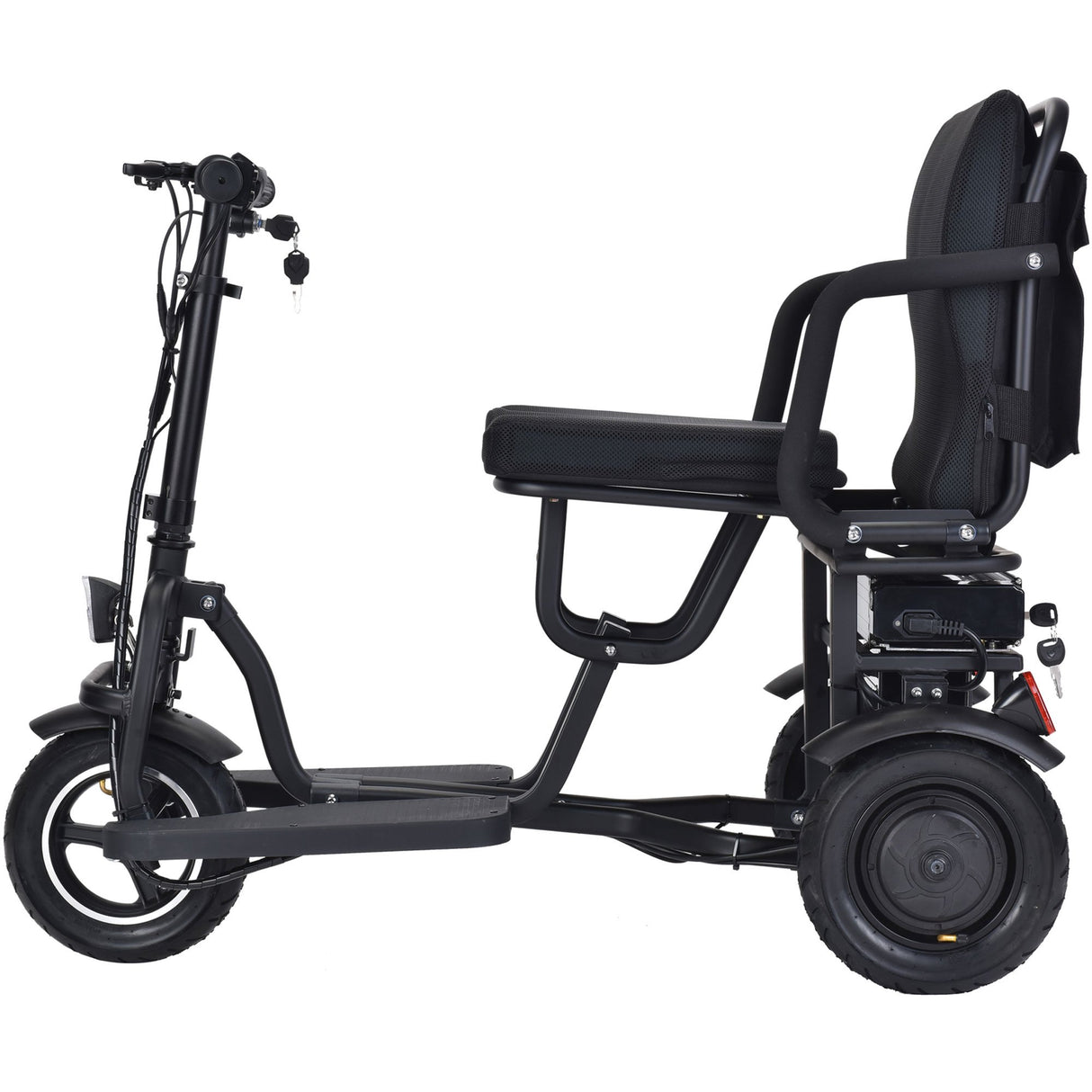MotoTec Folding Mobility Electric Trike 48v 700w Dual Motor Lithium Bl