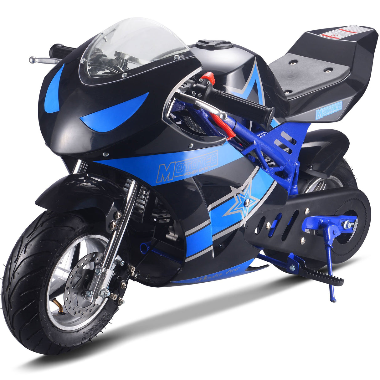 MotoTec Gas Pocket Bike GT 49cc 2-Stroke - Blue