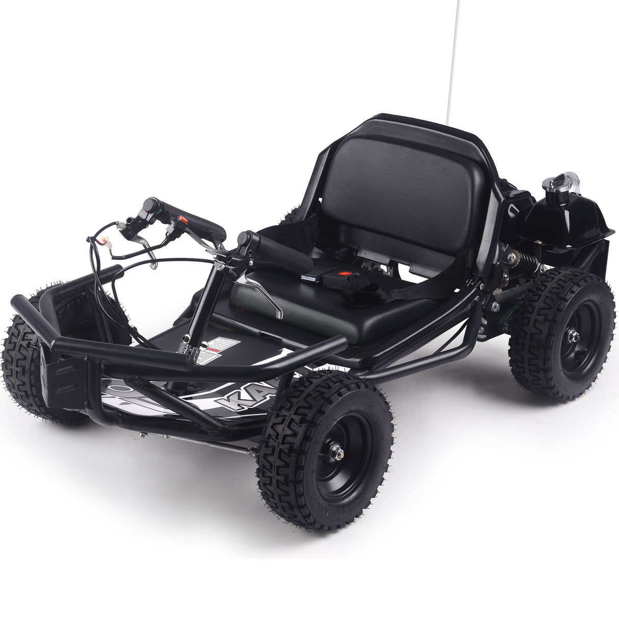 MotoTec Sandman Kids Gas Powered 49cc Go Kart - Black